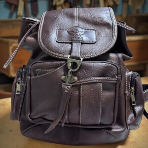 Aviator rucksack,backpack,rustic bronze unique design bronze hardware,laptop